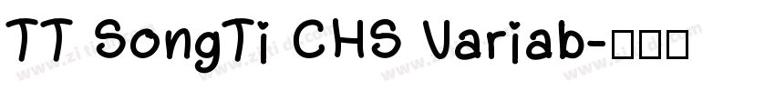 TT SongTi CHS Variab字体转换